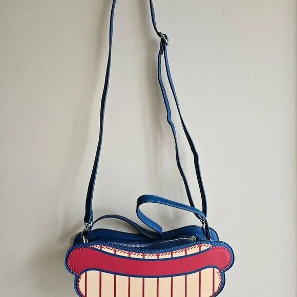 Disney Parks Magic Kingdom Casey’s Corner Hot Dog Crossbody Bag Purse no tag - Picture 5 of 12